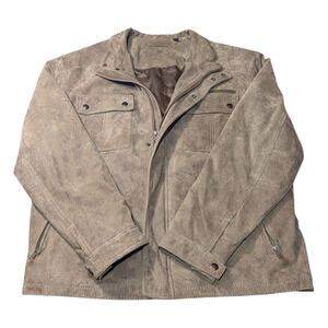 Roundtree & Yorke - Men's Leather Jacket - Size Large - Genuine Leather - EUC